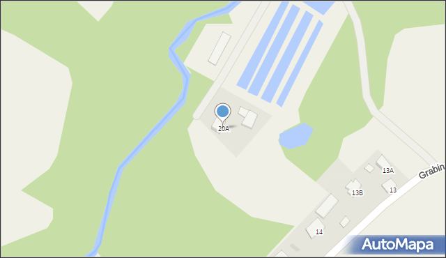 Grabinek, Grabinek, 20A, mapa Grabinek