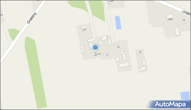 Grabiny, Grabiny, 22, mapa Grabiny