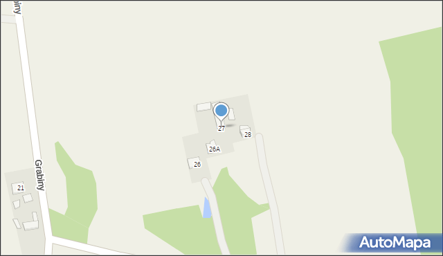 Grabiny, Grabiny, 27, mapa Grabiny
