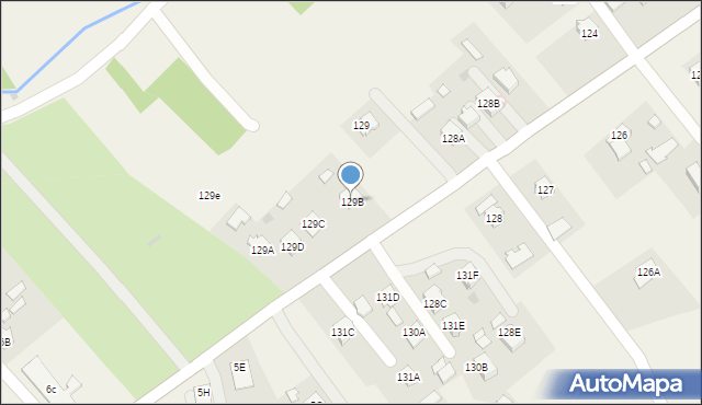 Grabiny, Grabiny, 129B, mapa Grabiny