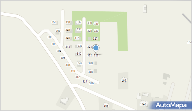 Grabiny, Grabiny, 323, mapa Grabiny