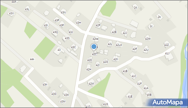 Grabiny, Grabiny, 42C, mapa Grabiny