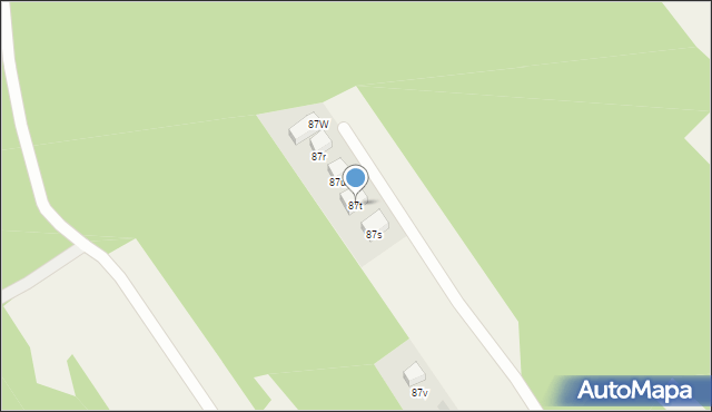 Grabiny, Grabiny, 87t, mapa Grabiny