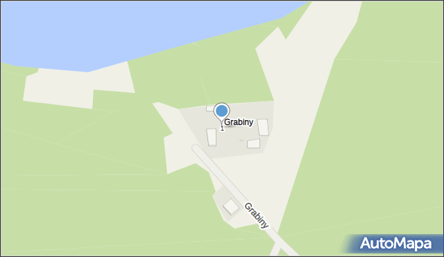 Grabiny, Grabiny, 1, mapa Grabiny