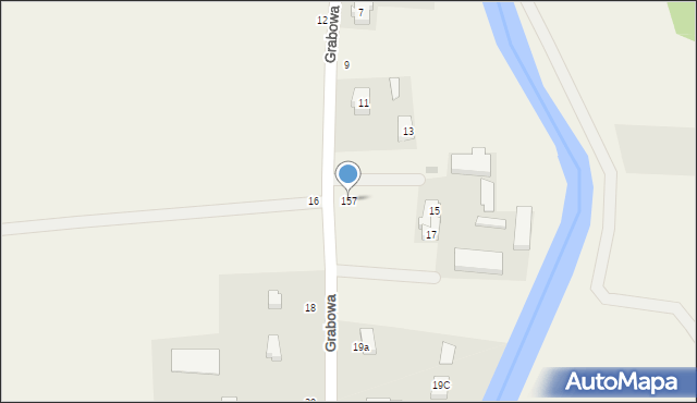 Grabiny-Zameczek, Grabowa, 157, mapa Grabiny-Zameczek