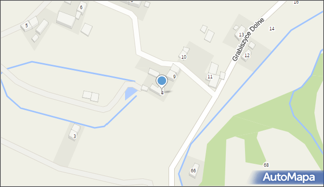 Grabiszyce Dolne, Grabiszyce Dolne, 4, mapa Grabiszyce Dolne