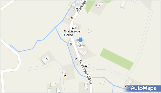 Grabiszyce Górne, Grabiszyce Górne, 112, mapa Grabiszyce Górne