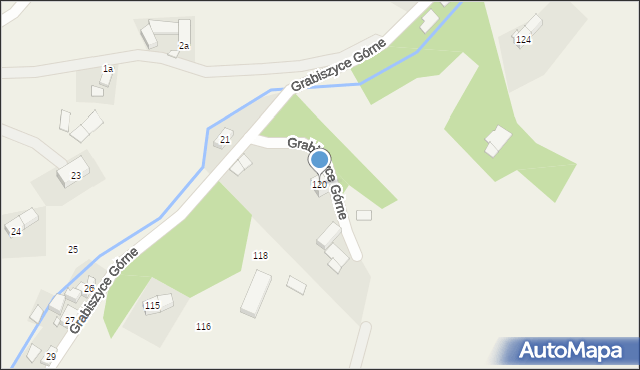 Grabiszyce Górne, Grabiszyce Górne, 120, mapa Grabiszyce Górne
