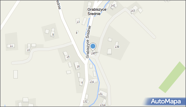 Grabiszyce Górne, Grabiszyce Górne, 140, mapa Grabiszyce Górne