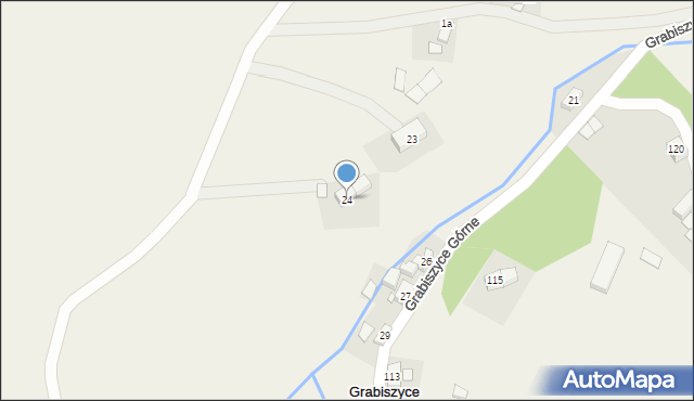 Grabiszyce Górne, Grabiszyce Górne, 24, mapa Grabiszyce Górne