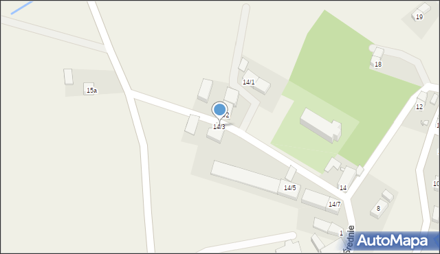 Grabiszyce Średnie, Grabiszyce Średnie, 14/3, mapa Grabiszyce Średnie