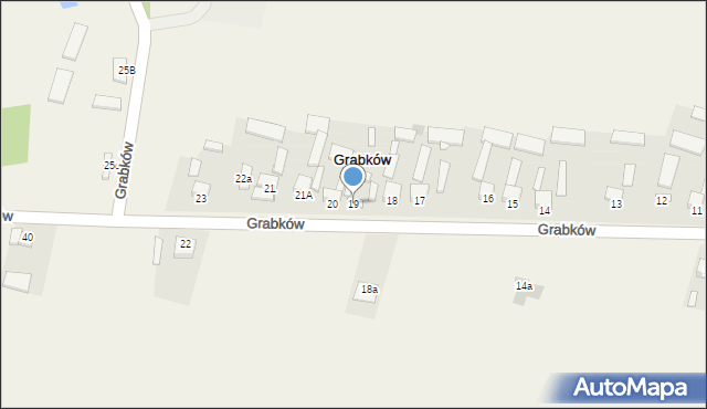 Grabków, Grabków, 19, mapa Grabków