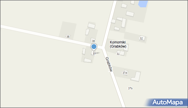 Grabków, Grabków, 37, mapa Grabków