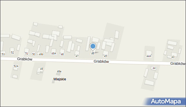 Grabków, Grabków, 46, mapa Grabków