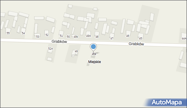 Grabków, Grabków, 48a, mapa Grabków
