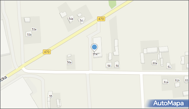 Grąbków, Grąbków, 57A, mapa Grąbków