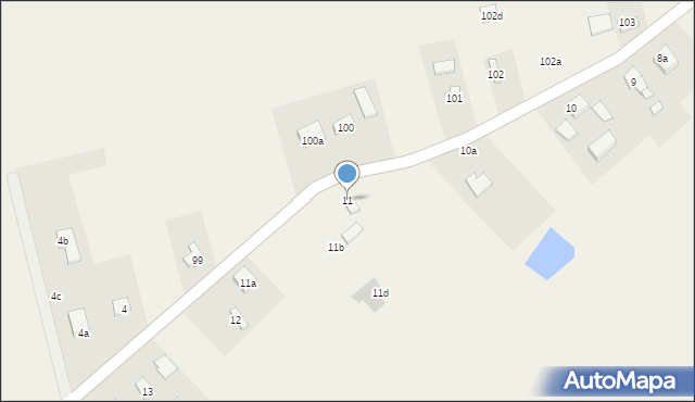 Grabków, Grabków, 11, mapa Grabków