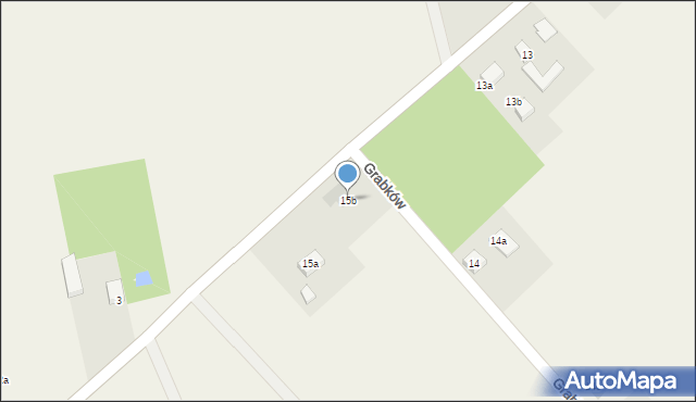 Grabków, Grabków, 15b, mapa Grabków