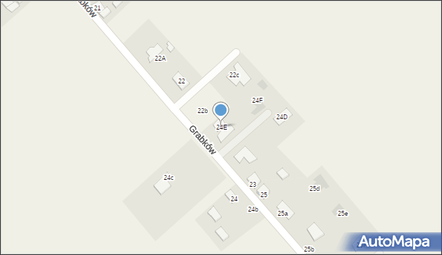 Grabków, Grabków, 24E, mapa Grabków