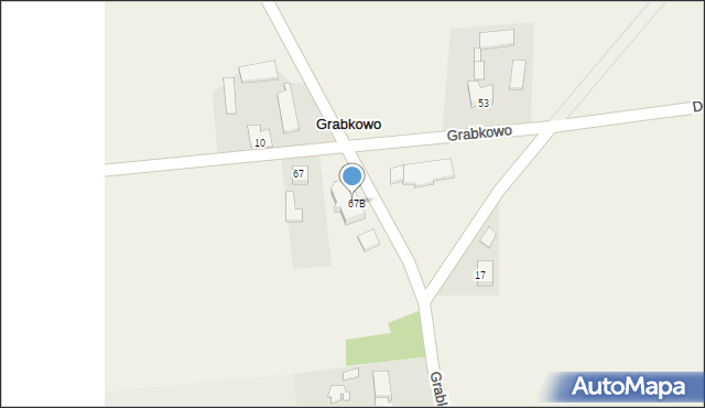 Grabkowo, Grabkowo, 67a, mapa Grabkowo