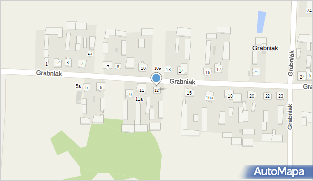 Grabniak, Grabniak, 12, mapa Grabniak