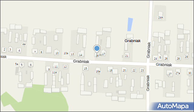 Grabniak, Grabniak, 16, mapa Grabniak