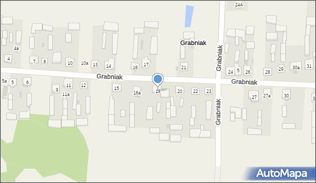 Grabniak, Grabniak, 18, mapa Grabniak