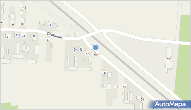 Grabniak, Grabniak, 53, mapa Grabniak