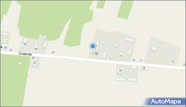 Grabnik, Grabnik, 69A, mapa Grabnik