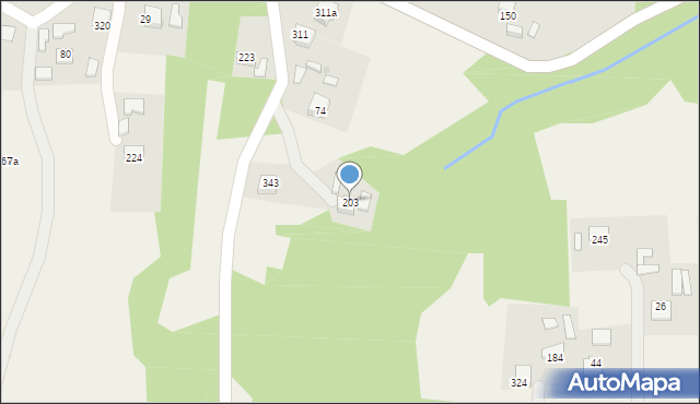 Grabno, Grabno, 203, mapa Grabno