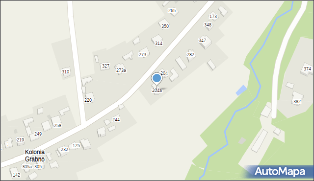 Grabno, Grabno, 204a, mapa Grabno