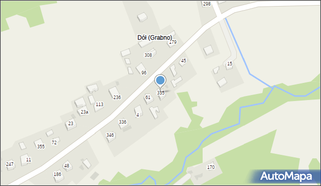 Grabno, Grabno, 335, mapa Grabno