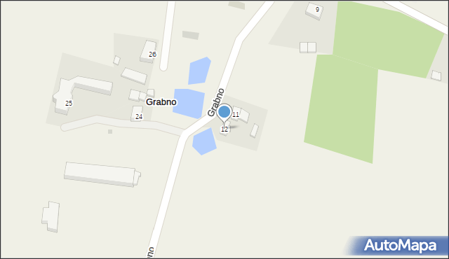 Grabno, Grabno, 12, mapa Grabno