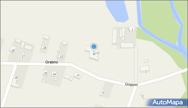 Grabno, Grabno, 12, mapa Grabno
