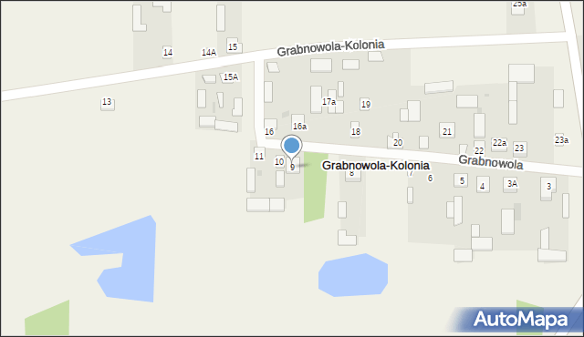 Grabnowola-Kolonia, Grabnowola-Kolonia, 9, mapa Grabnowola-Kolonia