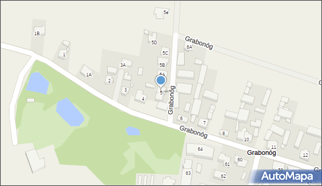 Grabonóg, Grabonóg, 5, mapa Grabonóg