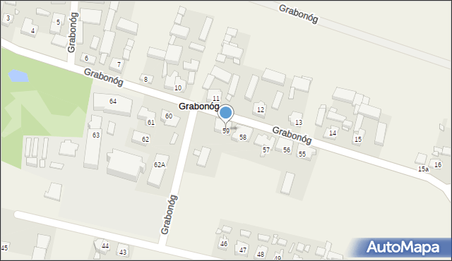 Grabonóg, Grabonóg, 59, mapa Grabonóg