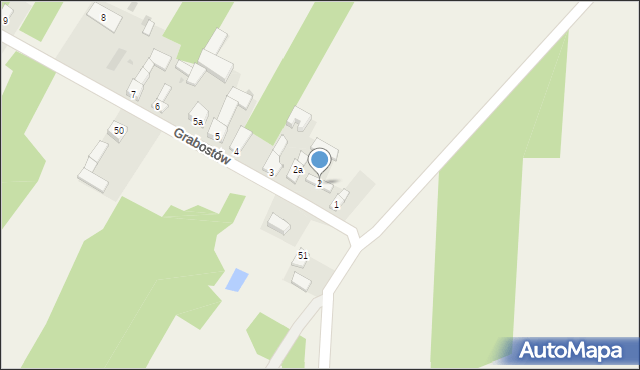 Grabostów, Grabostów, 2, mapa Grabostów