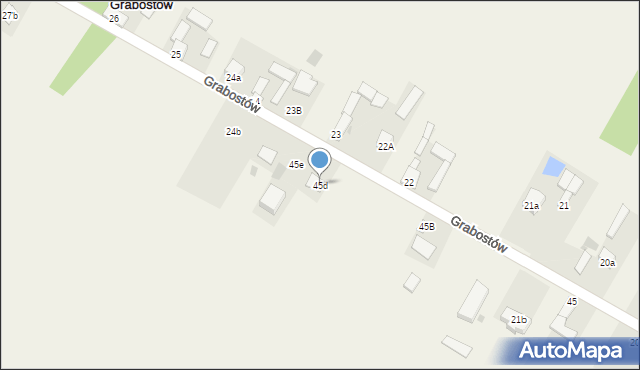 Grabostów, Grabostów, 45d, mapa Grabostów