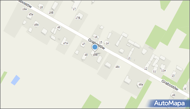 Grabostów, Grabostów, 48B, mapa Grabostów
