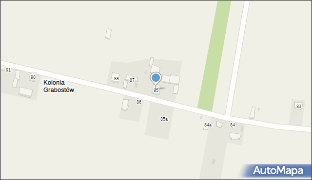 Grabostów, Grabostów, 85, mapa Grabostów