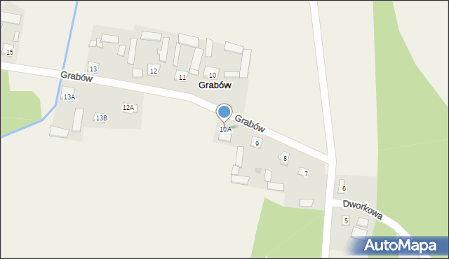 Grabów, Grabów, 10A, mapa Grabów