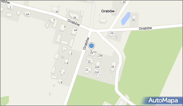 Grabów, Grabów, 23/2, mapa Grabów