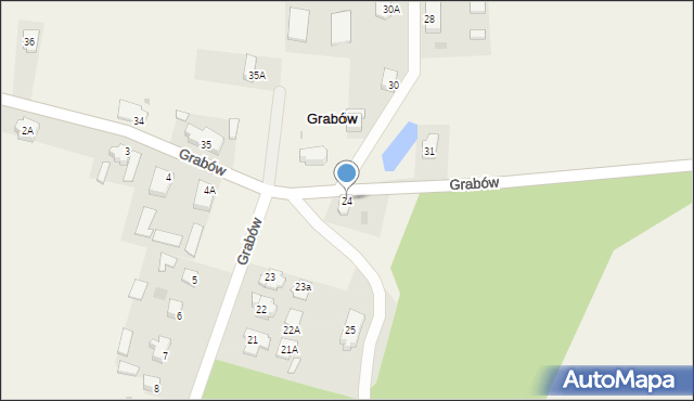 Grabów, Grabów, 24, mapa Grabów