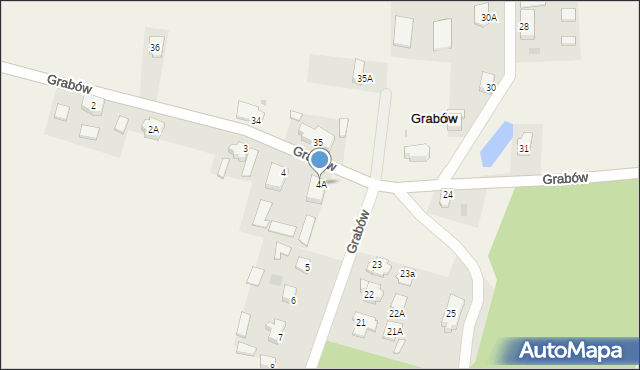 Grabów, Grabów, 4A, mapa Grabów