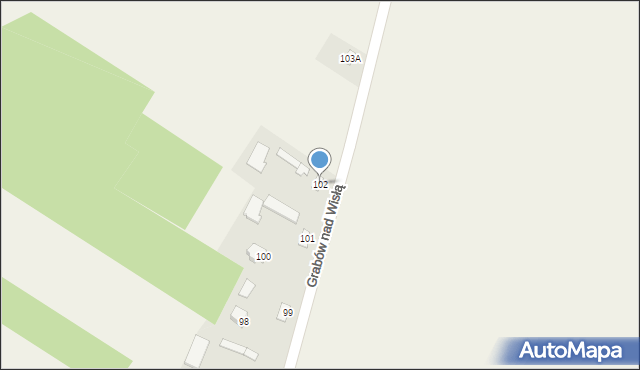Grabów nad Wisłą, Grabów nad Wisłą, 102, mapa Grabów nad Wisłą
