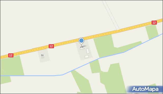 Grabów nad Wisłą, Grabów nad Wisłą, 108, mapa Grabów nad Wisłą