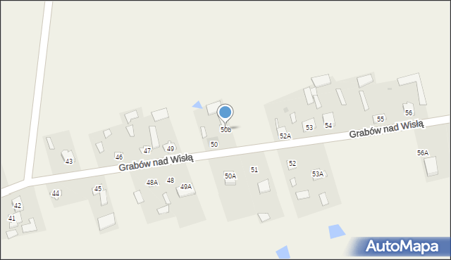 Grabów nad Wisłą, Grabów nad Wisłą, 50b, mapa Grabów nad Wisłą