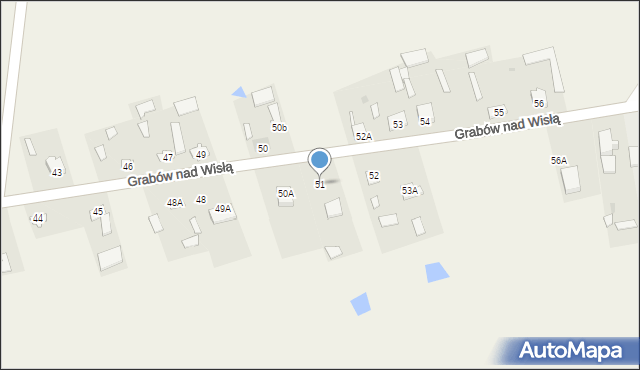 Grabów nad Wisłą, Grabów nad Wisłą, 51, mapa Grabów nad Wisłą
