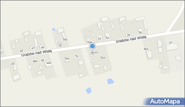 Grabów nad Wisłą, Grabów nad Wisłą, 52, mapa Grabów nad Wisłą